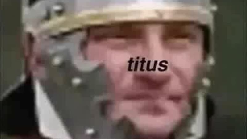 Titus Get The Cross meme template - Titus Get The Cross