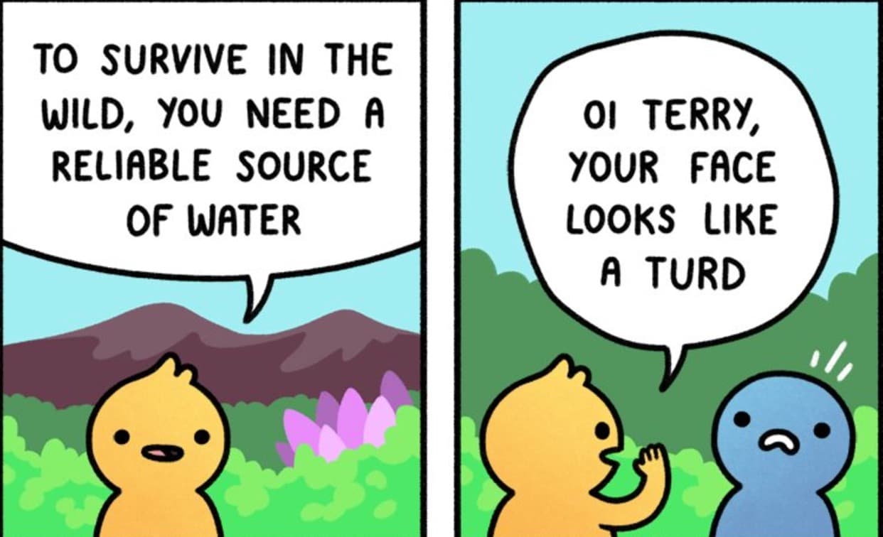 To Survive In the Wild meme template - To Survive In the Wild