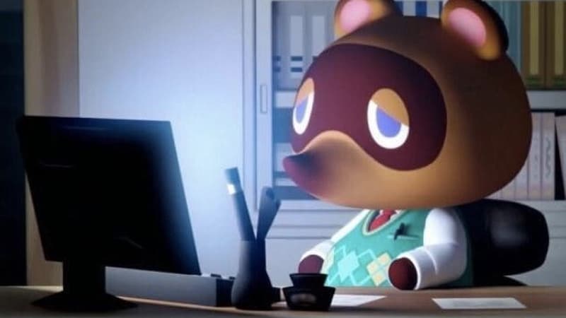 Tom Nook at a Desk meme template - Tom Nook