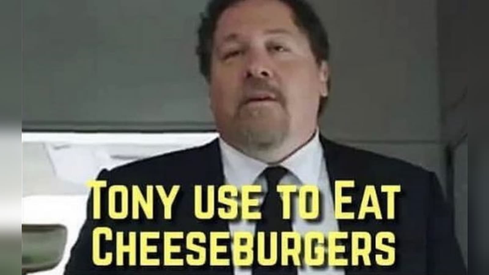 Tony Use to Eat Cheeseburgers meme template - Tony Use To Eat Cheeseburgers