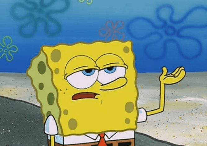 Tough Spongebob / I Only Cried For 20 Minutes meme template - Tough Spongebob