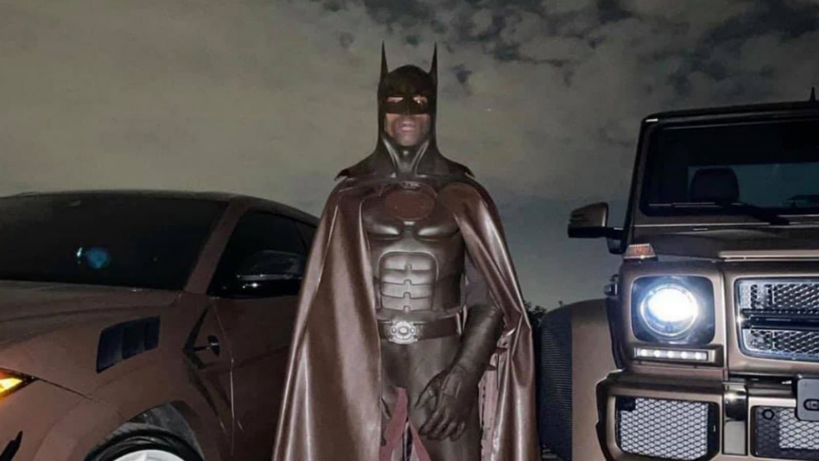 Travis Scott's Batman Costume meme template - Travis Scott Batman