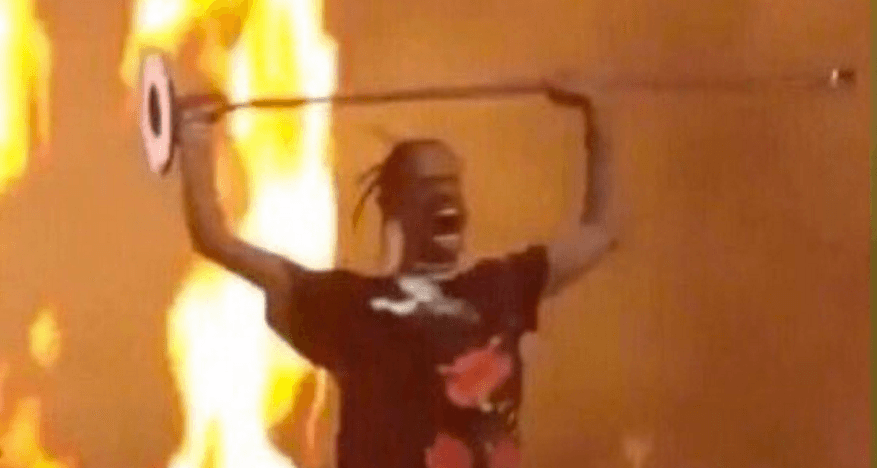 Travis Scott's Concert Pic meme template - Travis Scott