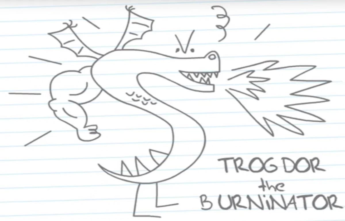 Trogdor meme template - Trogdor