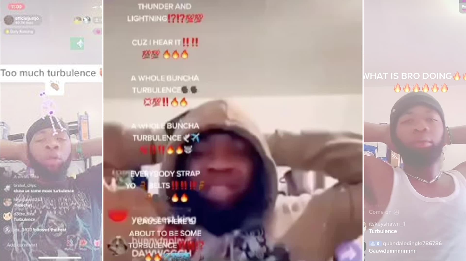 Turbulence Guy / A Whole Bunch of Turbulence meme template - Turbulence Guy