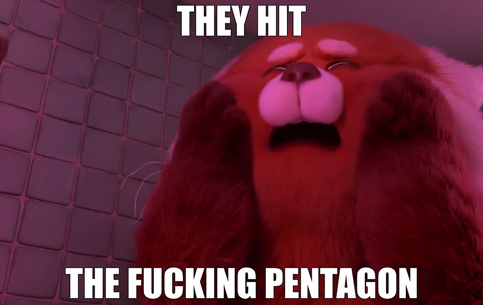 Turning Red 9/11 Debate meme template - Turning Red 9/11