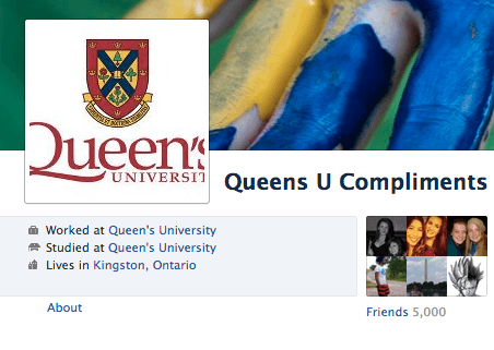 University Compliment Facebook Pages meme template - University Compliment