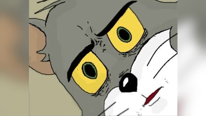 Unsettled Tom meme template - Unsettled Tom