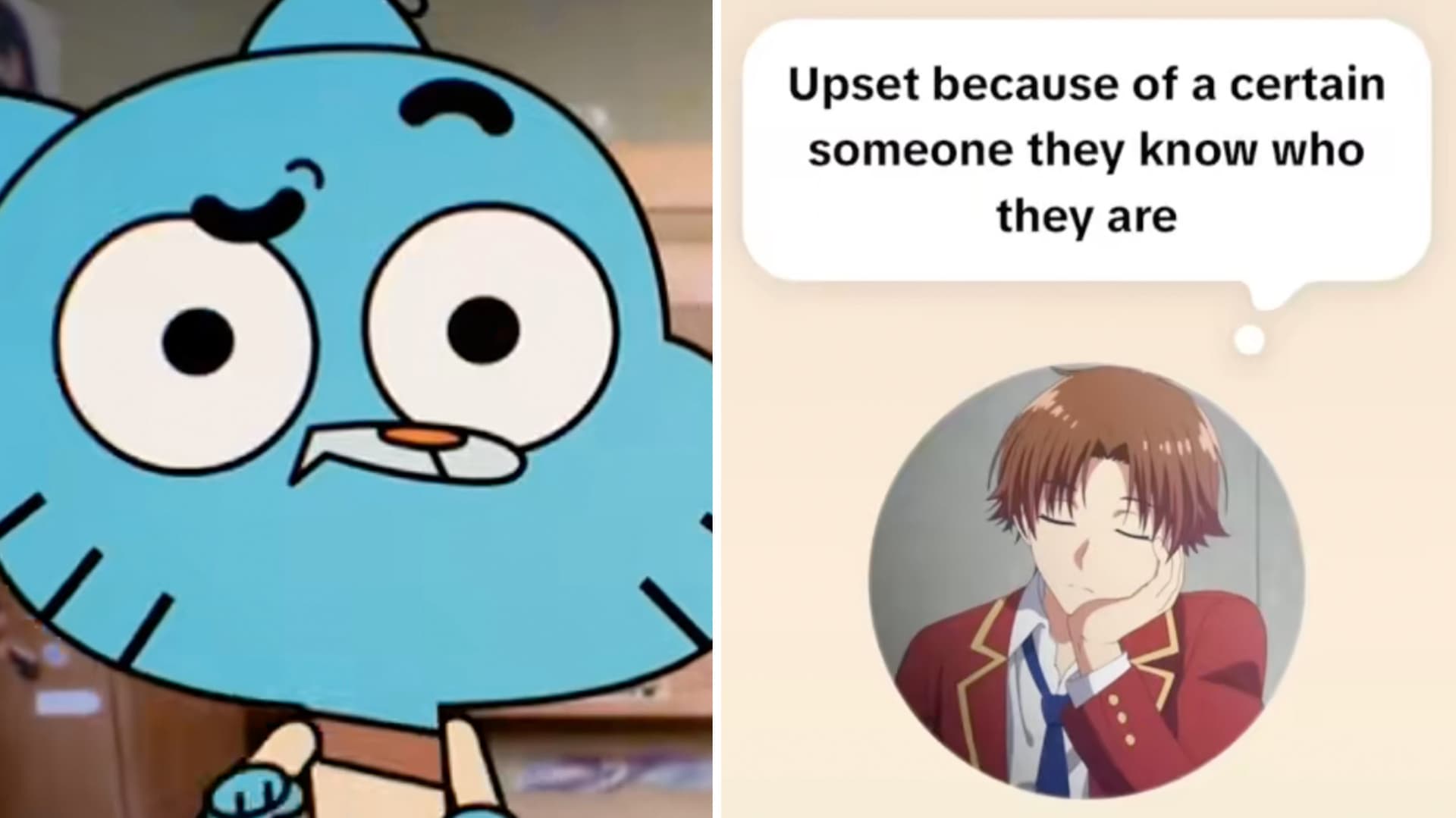 Upset Because of a Certain Someone, They Know Who They Are meme template - Upset Because of a Certain Someone