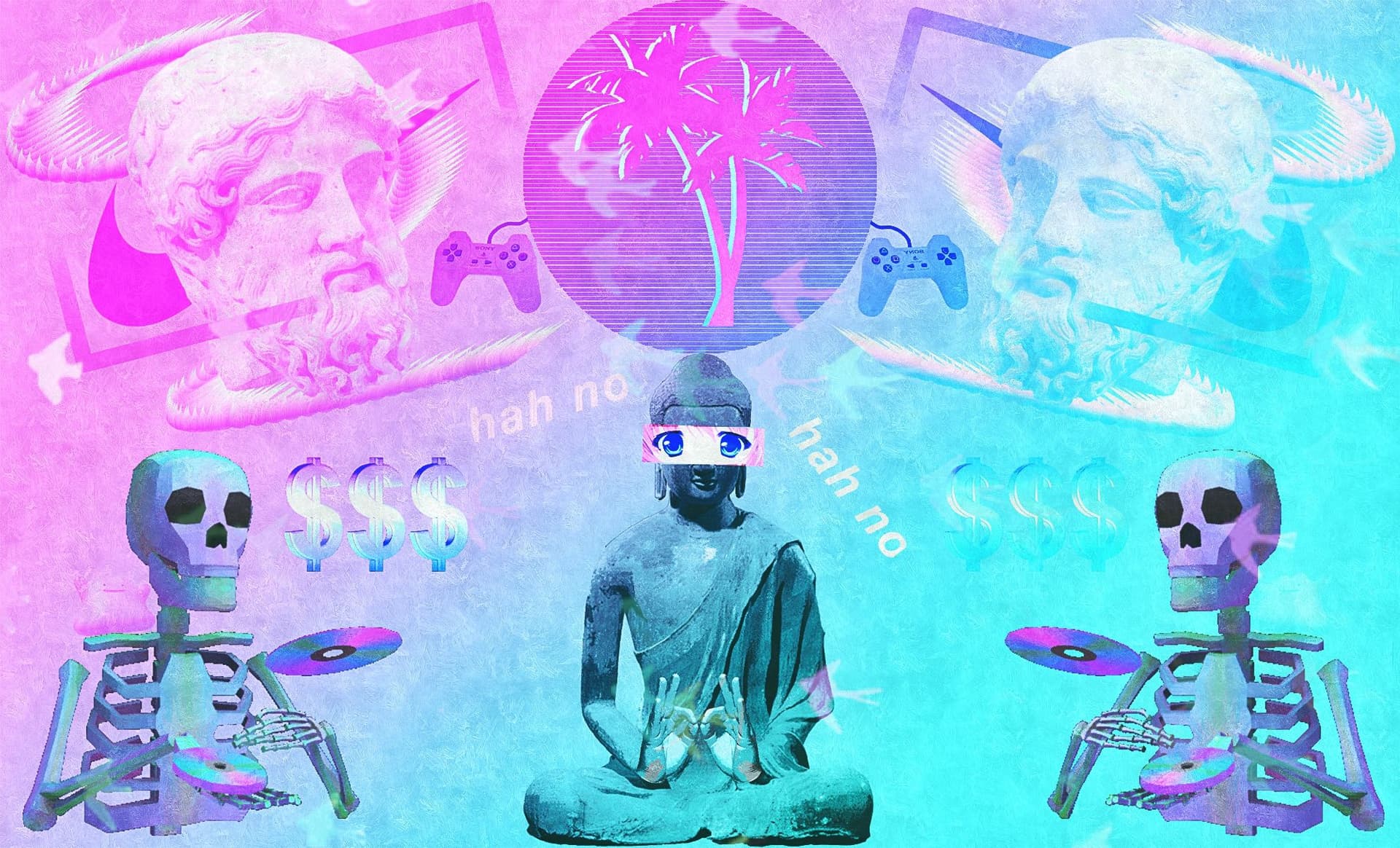 Vaporwave meme template - Vaporwave
