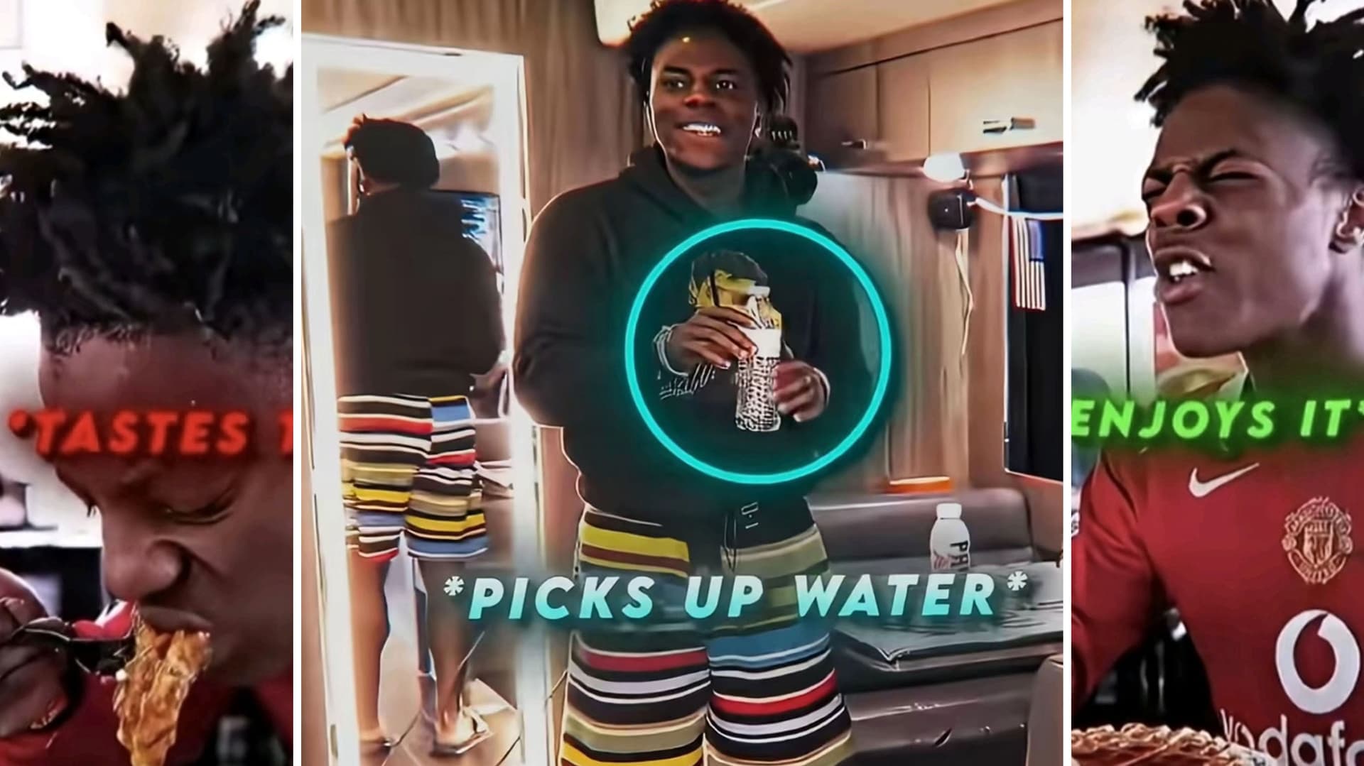 W Speed / *Picks Up Water* meme template - IShowSpeed