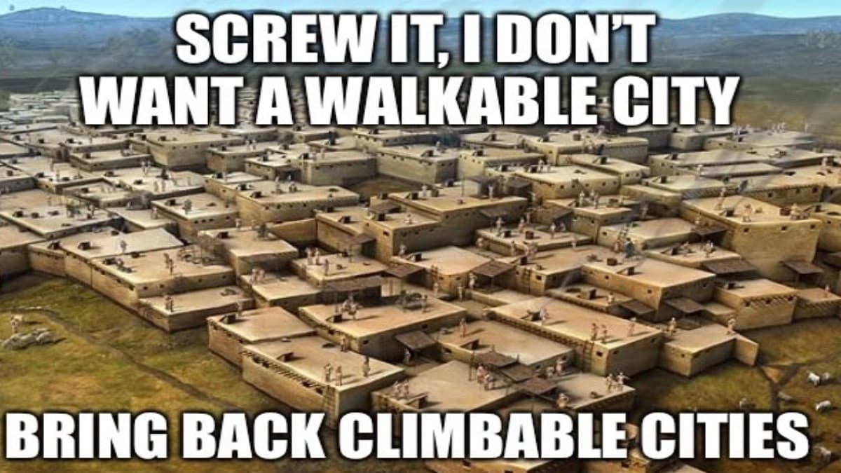 Walkable Cities meme template - Walkable Cities