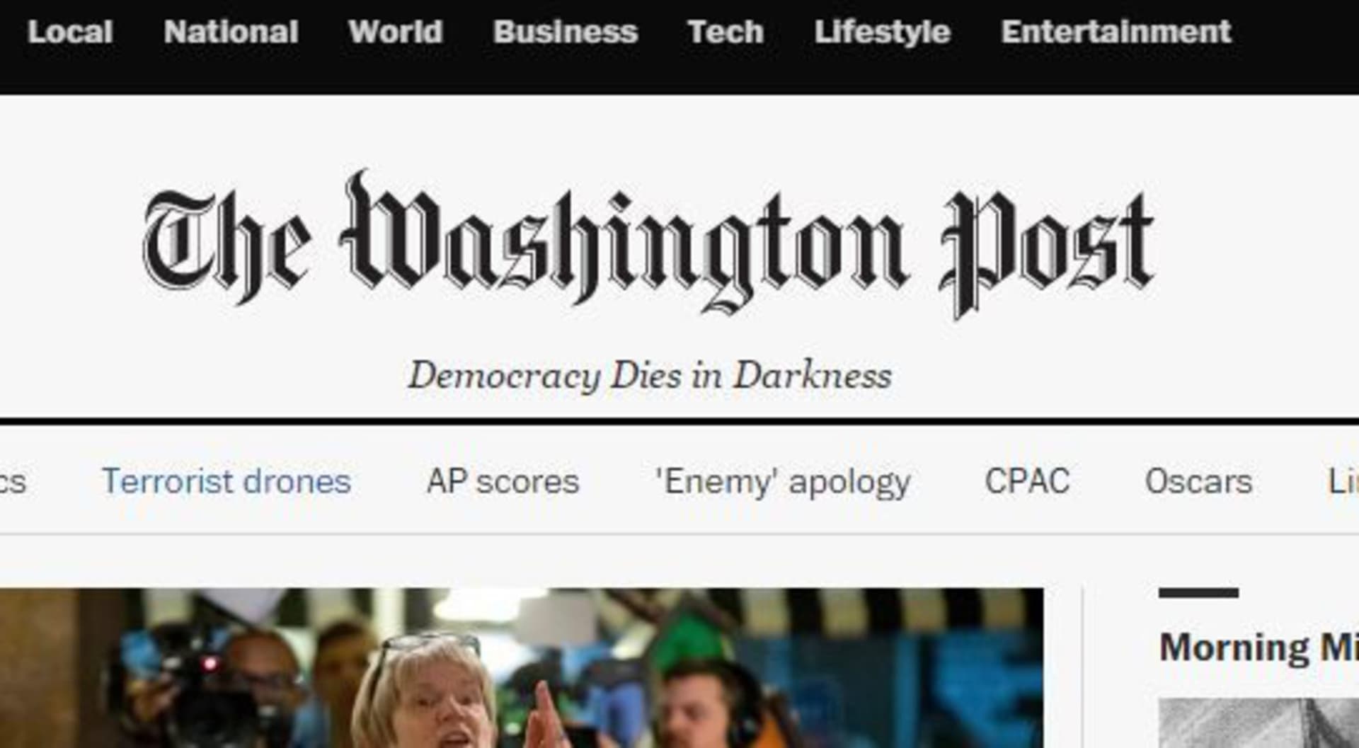 Washington Post Slogan Parodies meme template - Washington Post Slogan