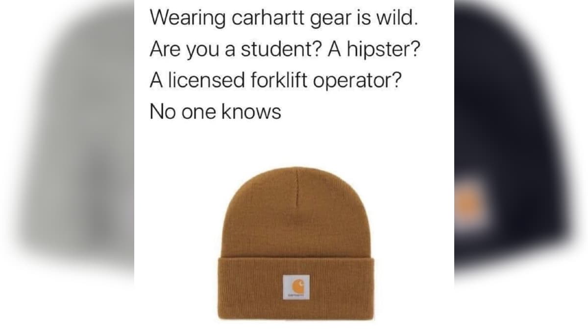 Wearing Carhartt meme template - Wearing Carhartt