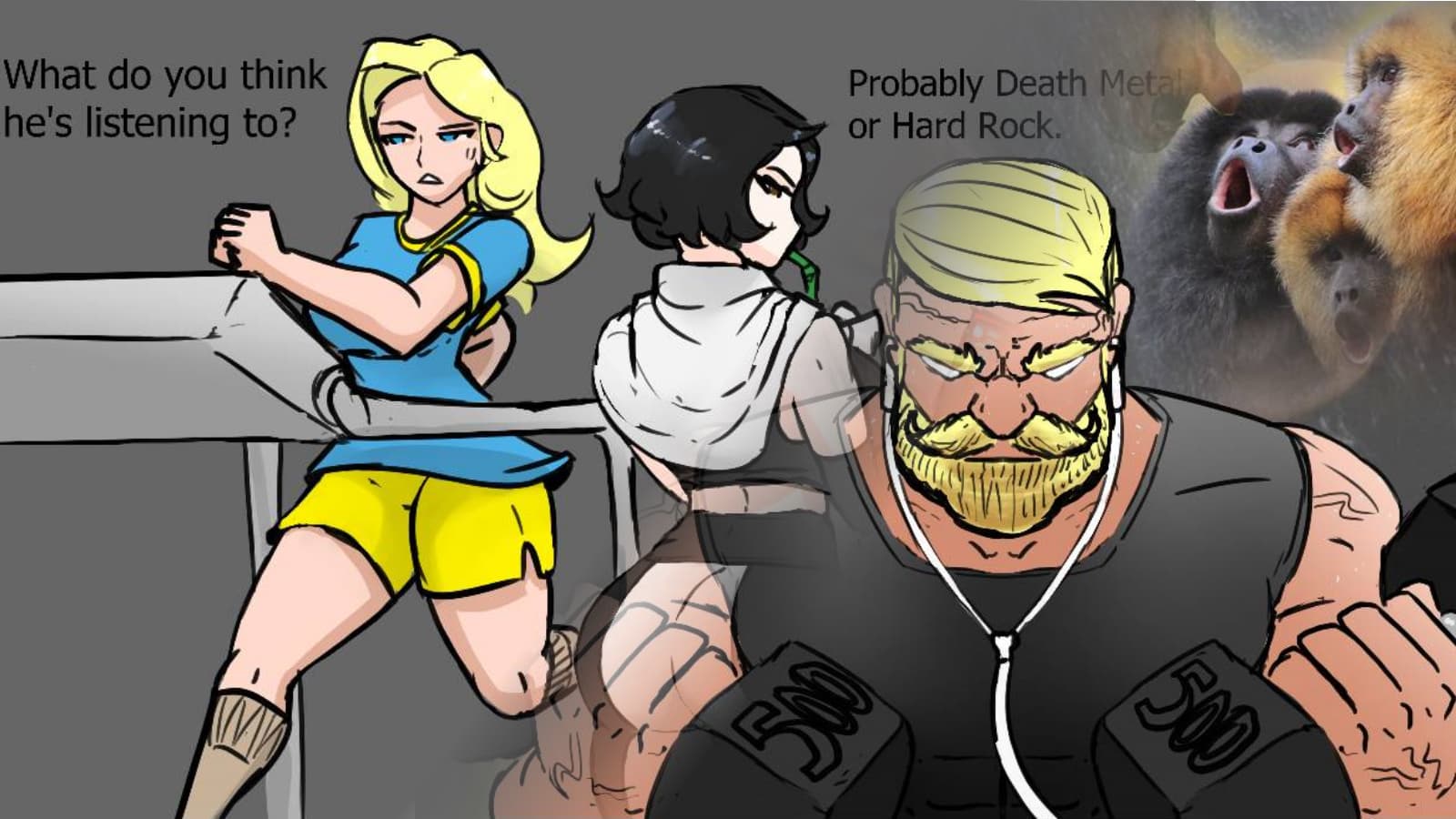 What Do You Think He's Listening To? meme template - What Do You Think He's Listening To