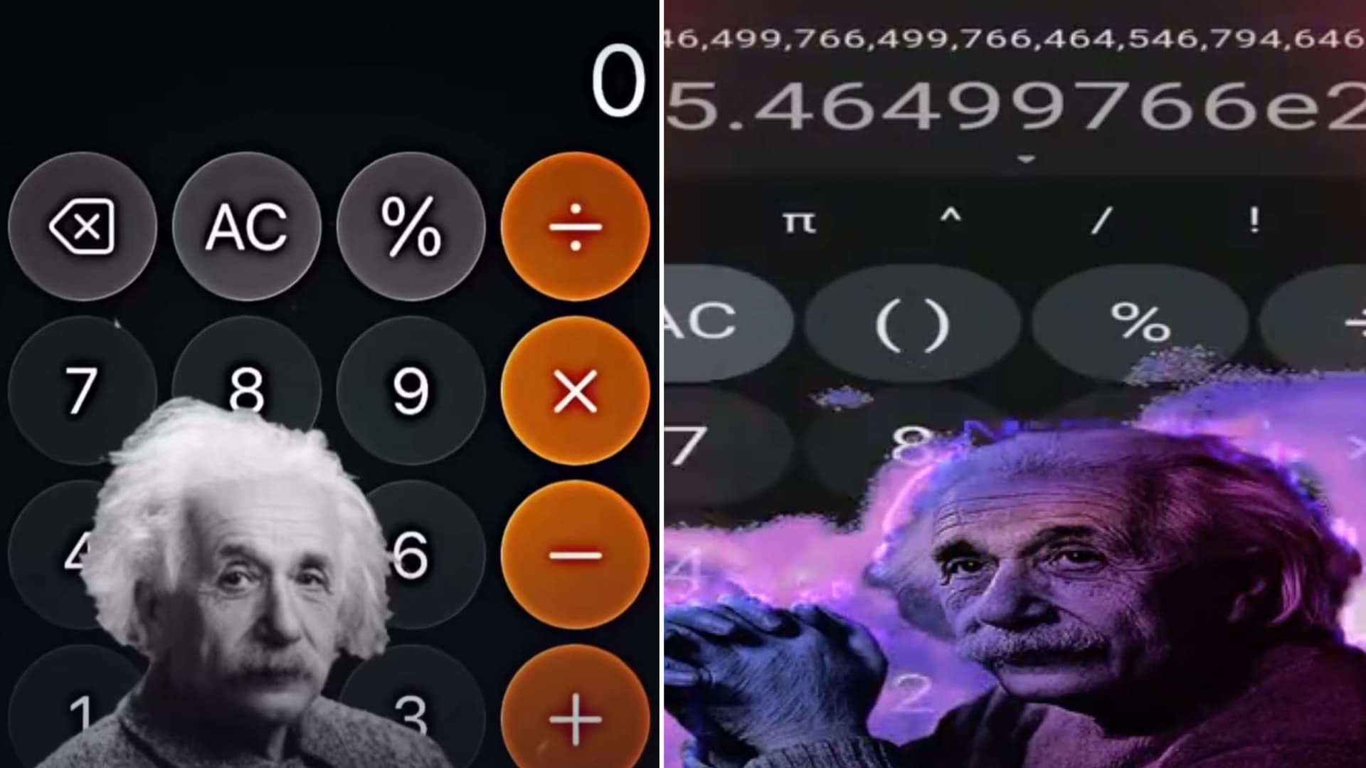 What Is This Diddy Blud Doing on the Calculator? Is Blud Einstein? meme template - Diddy Calculator