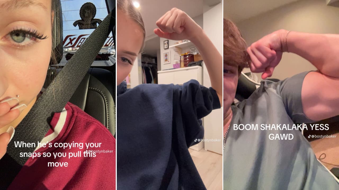 When He's Copying Your Snaps So You Pull This Move meme template - Snapchat