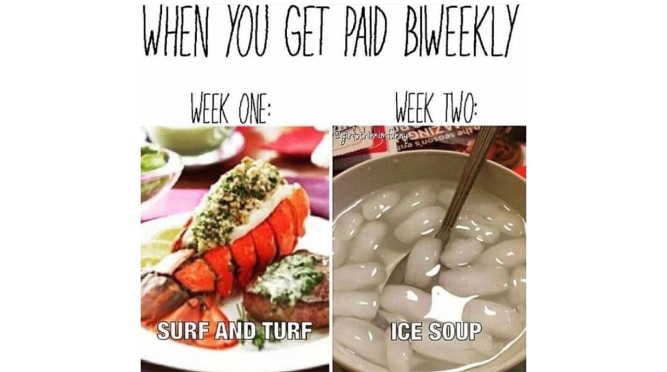 When You Get Paid Biweekly meme template - When You Get Paid Biweekly