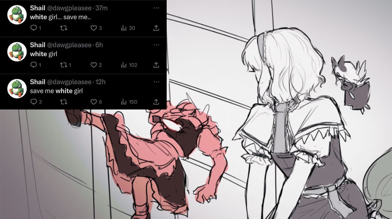 White Girl Save Me meme template - White Girl Save Me