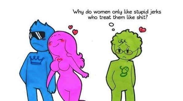 Why Do Women Only Like Stupid Jerks Who Treat Them Like Shit? meme template - Why Do Women Only Like Jerks