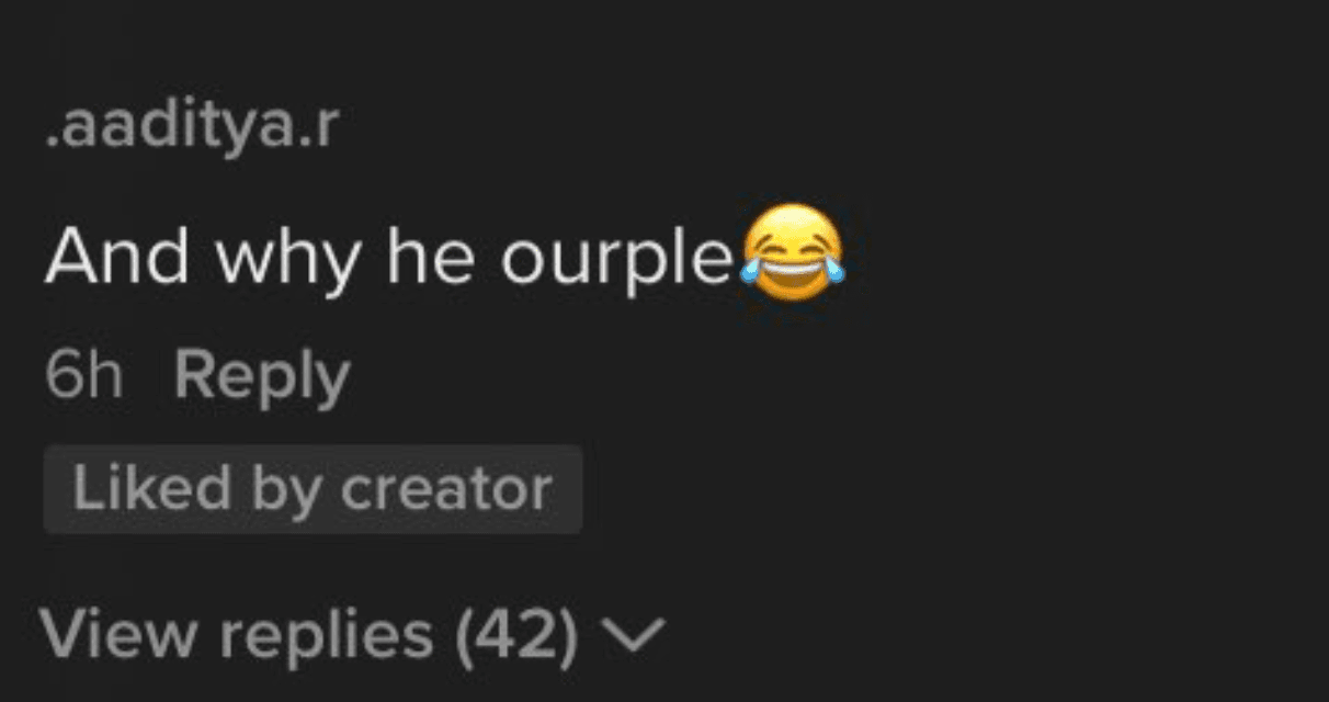 Why He Ourple? meme template - Why He Ourple