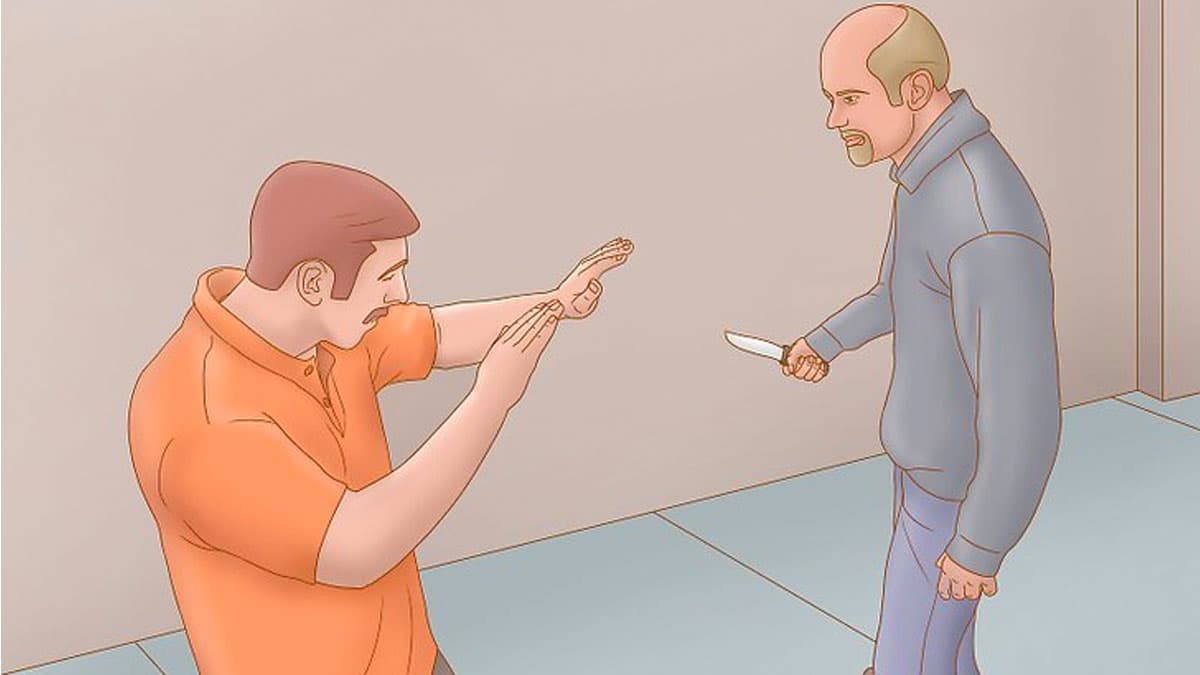 WikiHow Defending Against a Knife Attack meme template - WikiHow Knife Defense