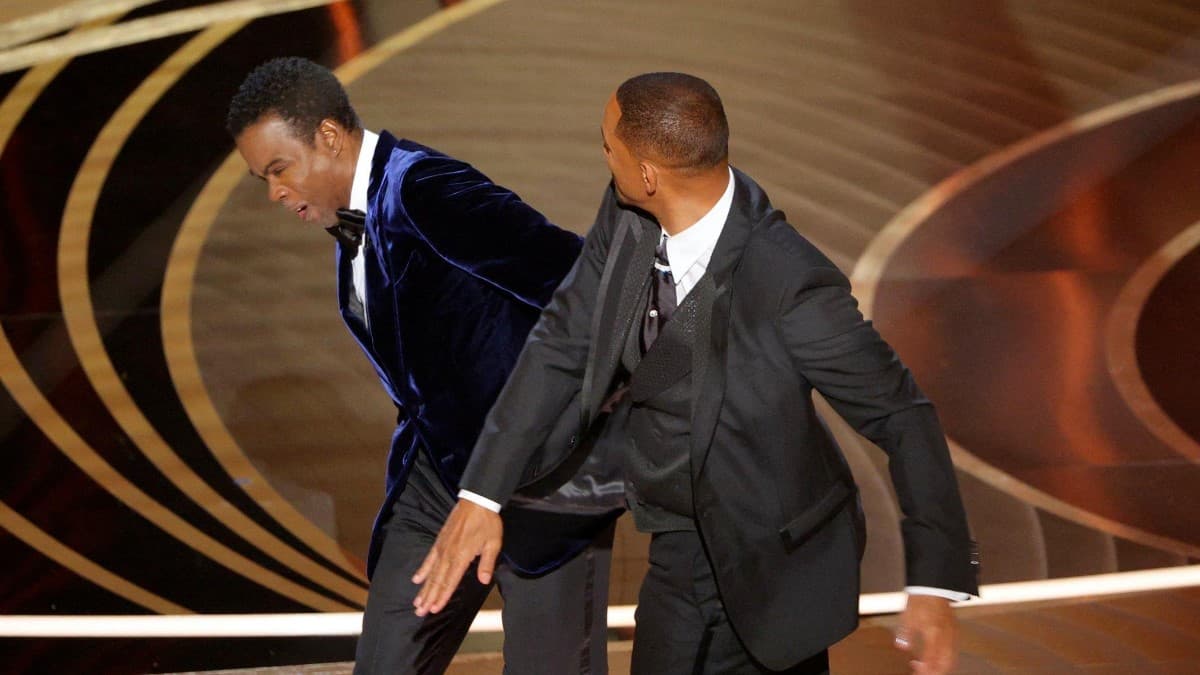 Will Smith Slapping Chris Rock meme template - Will Smith Chris Rock