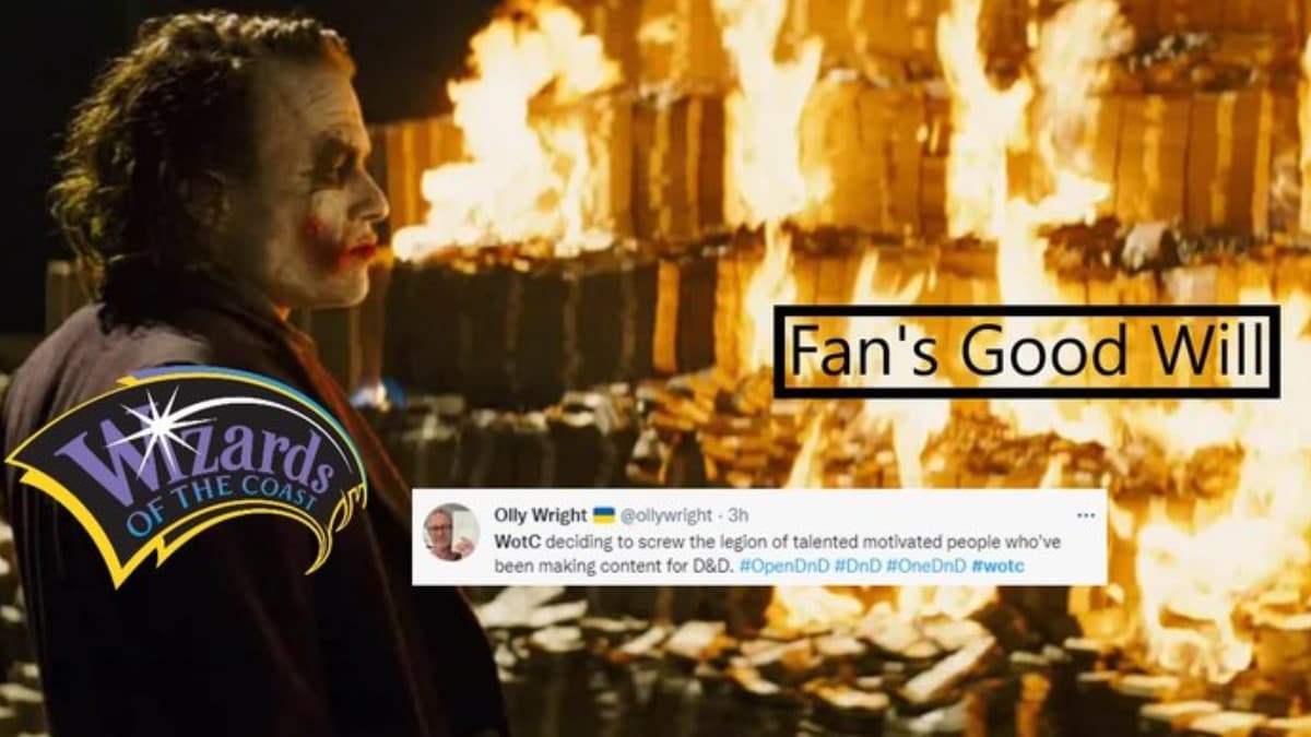 Wizards of the Coast OGL 1.1 / Dungeons & Dragons Licensing Controversy meme template - Wizards of the Coast