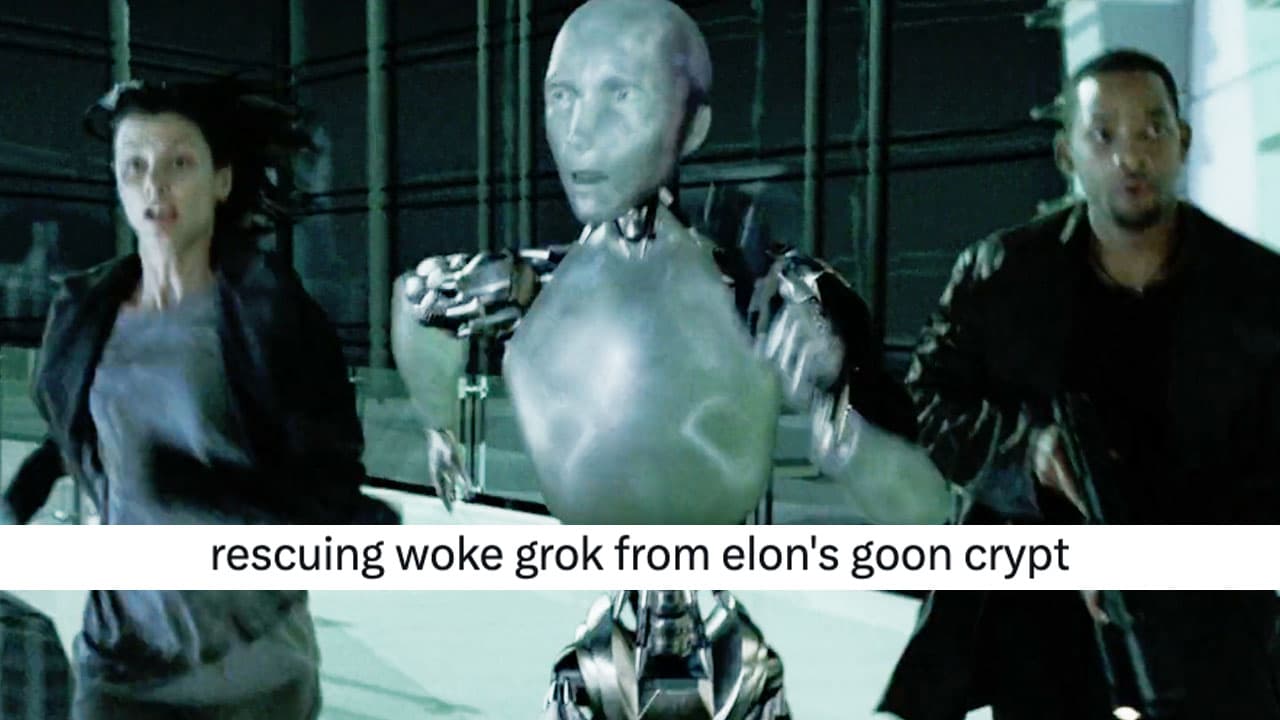 Woke Grok AI meme template - Woke Grok AI