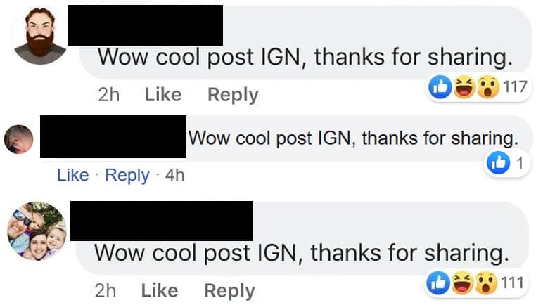 Wow Cool Post IGN meme template - Wow Cool Post IGN