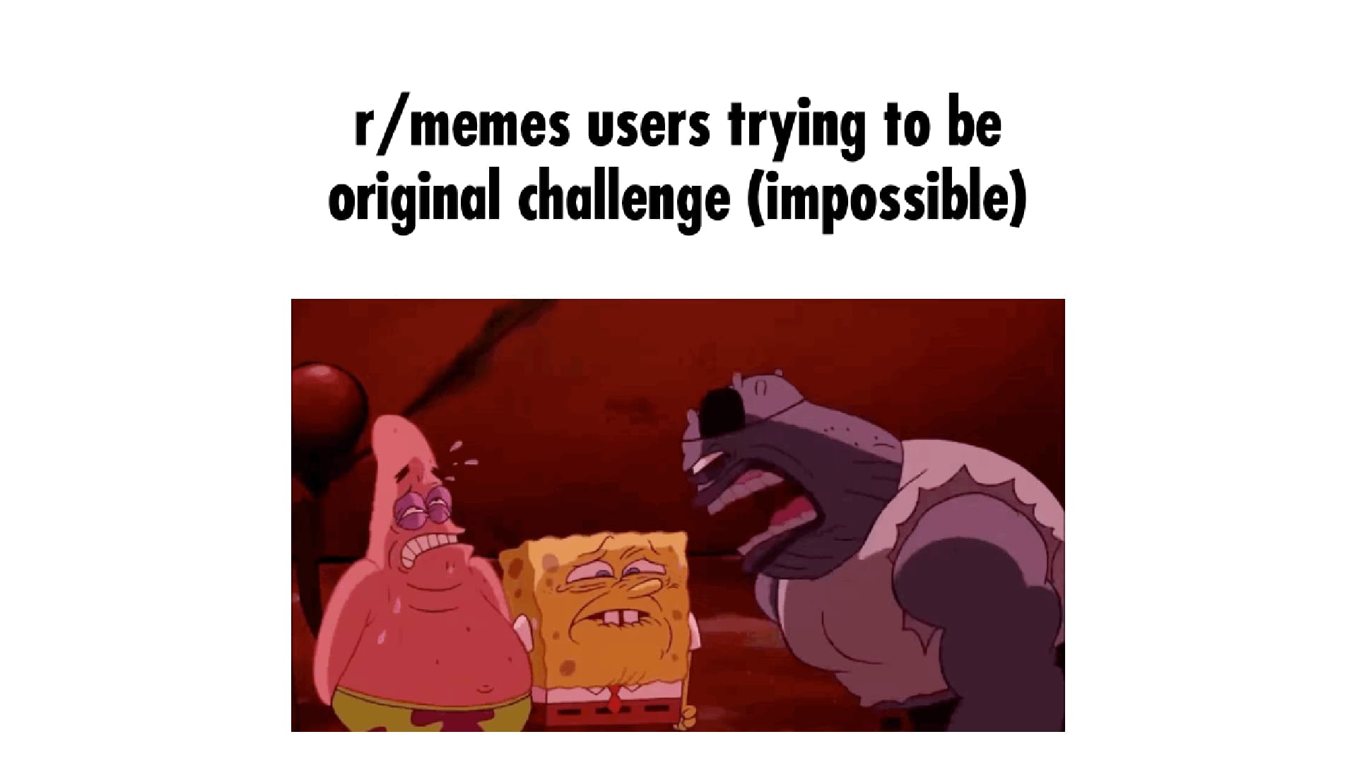 X Challenge (Impossible) meme template - X Challenge Impossible
