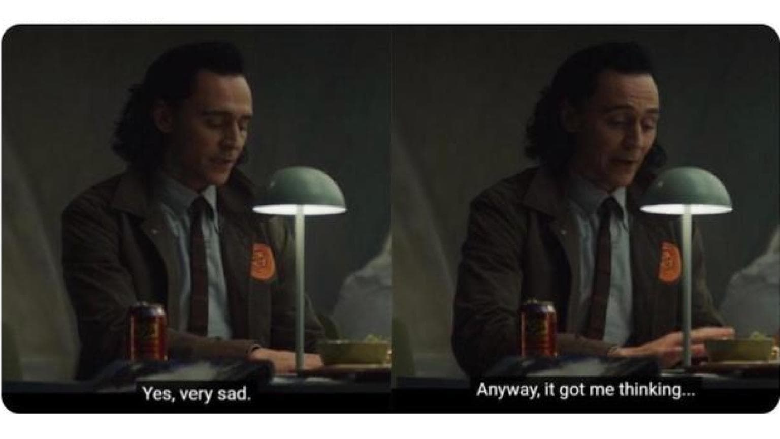 Yes, Very Sad / Anyway, It Got Me Thinking meme template - Yes Very Sad Anyway