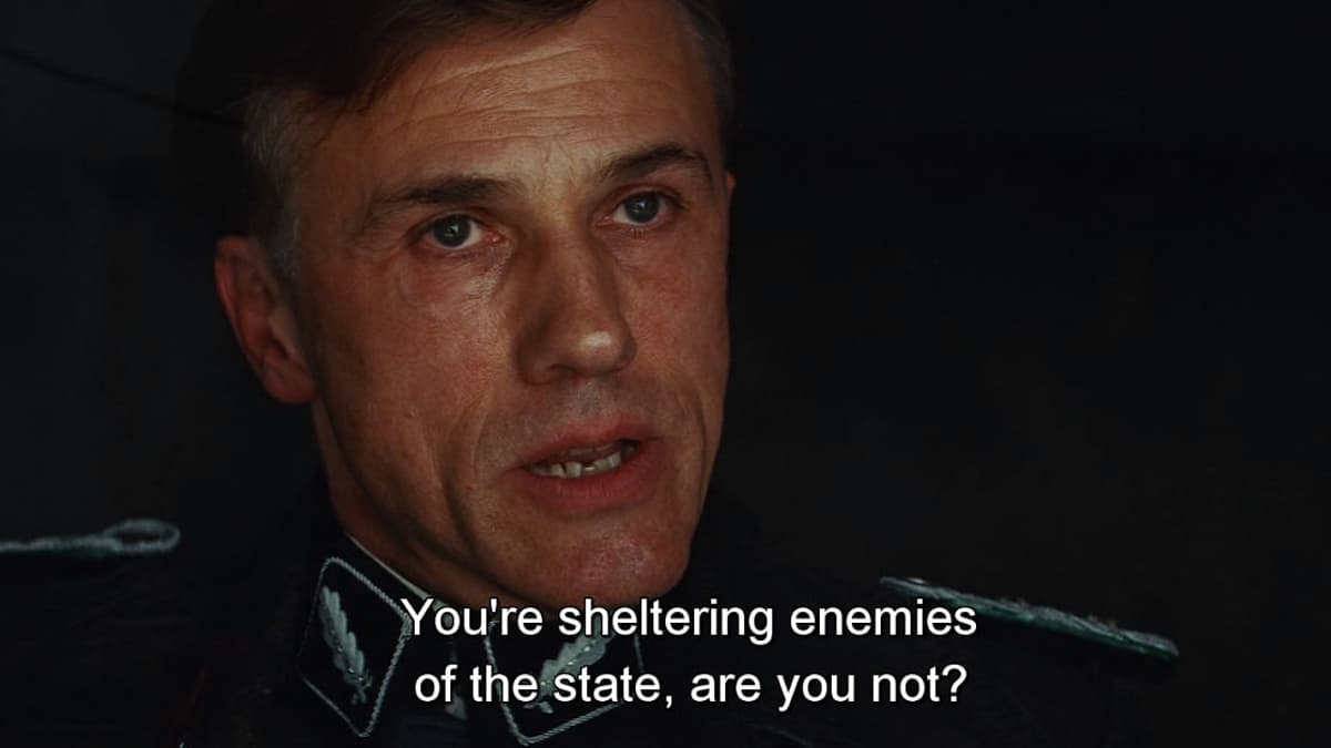 You Are Sheltering Enemies of the State, Are You Not? meme template - You Are Sheltering Enemies of the State