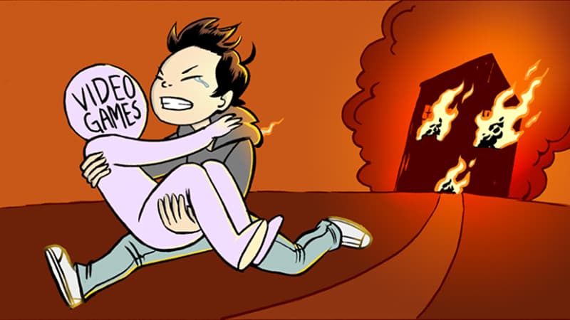 You Can Only Save One From Fire meme template - You Can Only Save One