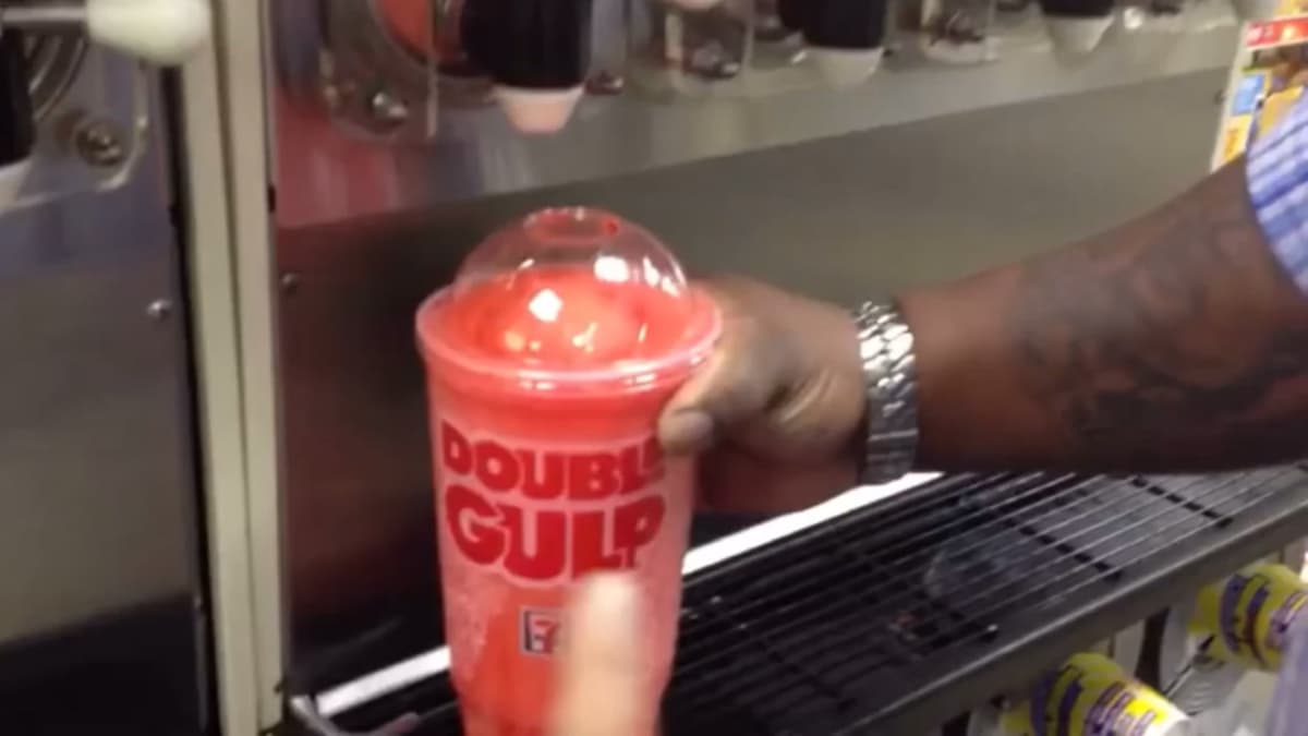 You Cannot Use The Double Gulp Cup For The Slurpee meme template - You Cannot Use The Double Gulp Cup