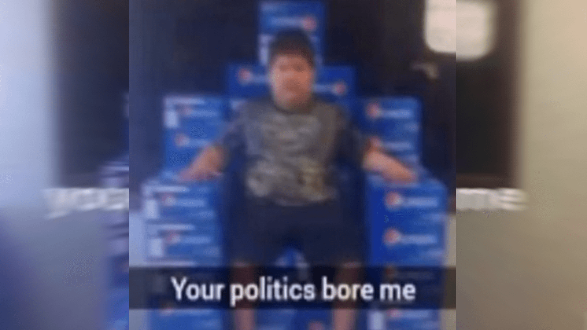 Your Politics Bore Me meme template - Your Politics Bore Me