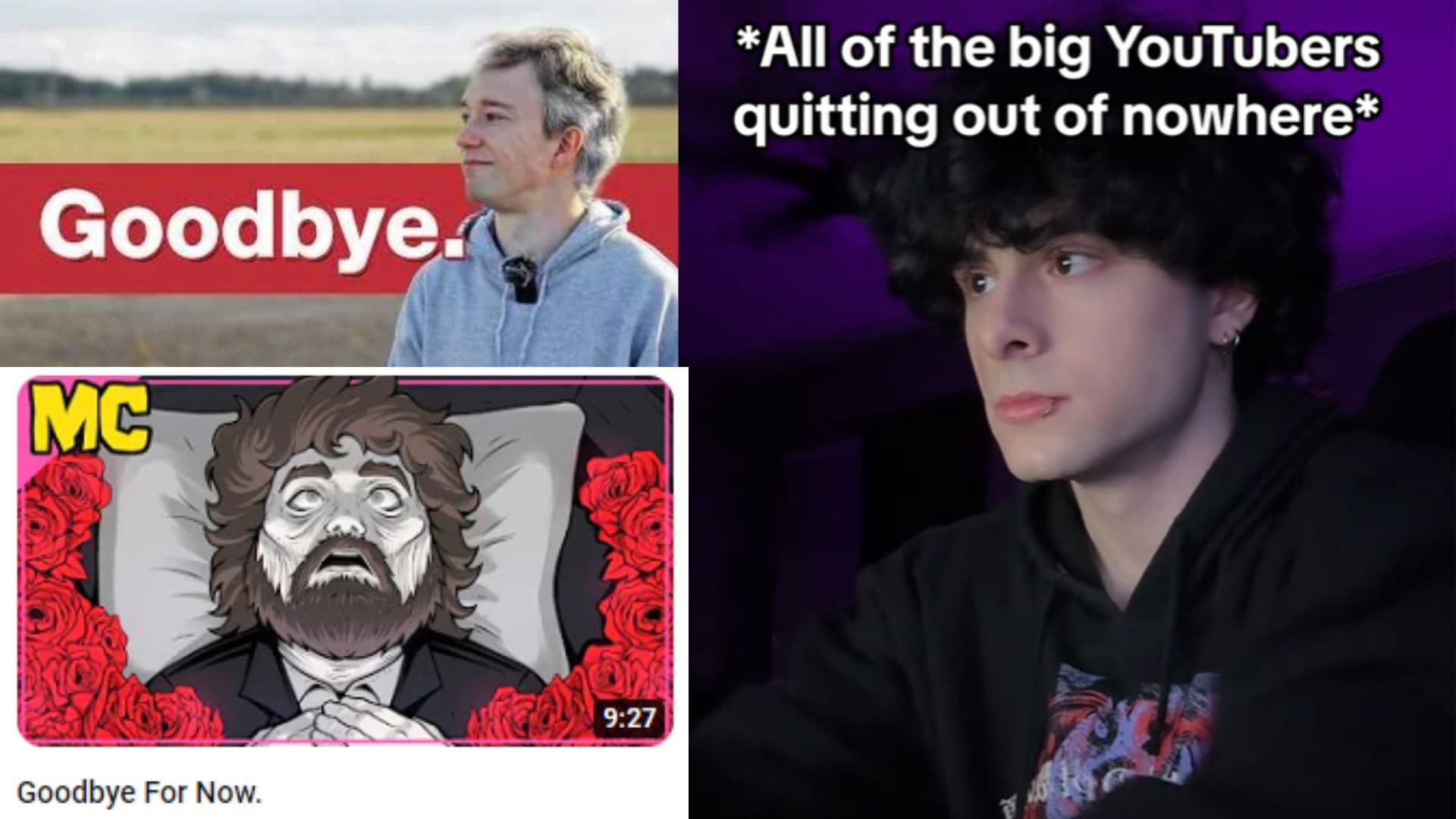 YouTubers Quitting YouTube meme template - YouTubers Quitting YouTube